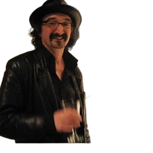 jacket, hat, staff, face transparent PNG cut-out