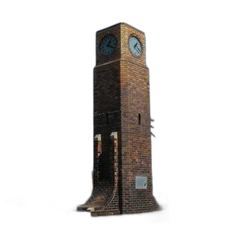 building, robot, 3d render, concept art transparent PNG cut-out