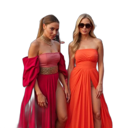 dress, jewelry, neon, colorful transparent PNG cut-out
