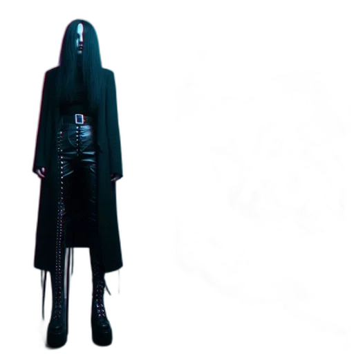 jacket, dress, staff, mask transparent PNG cut-out