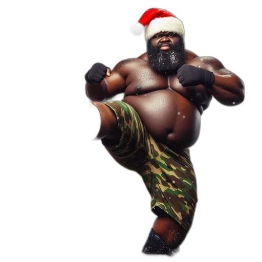 large, muscular, man, wearing transparent PNG cut-out