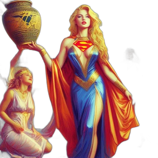 fantasy art, comic book art, concept art, oil painting transparent PNG cut-out