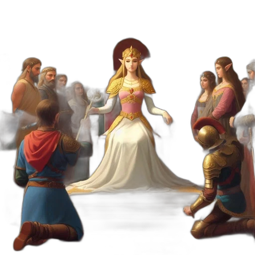 dress, crown, concept art, fantasy art transparent PNG cut-out
