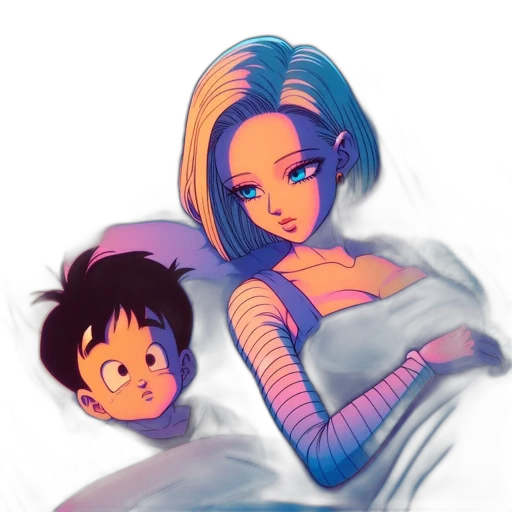 concept art, anime, watercolor, cartoon transparent PNG cut-out