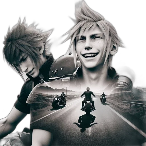 concept art, fantasy art, two, animated transparent PNG cut-out