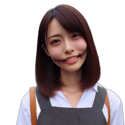 face, staff, hair, robot transparent PNG cut-out