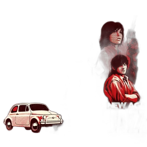 car, concept art, photorealistic, comic book art transparent PNG cut-out
