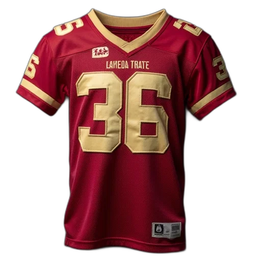 youth, football, jersey, featuring transparent PNG cut-out