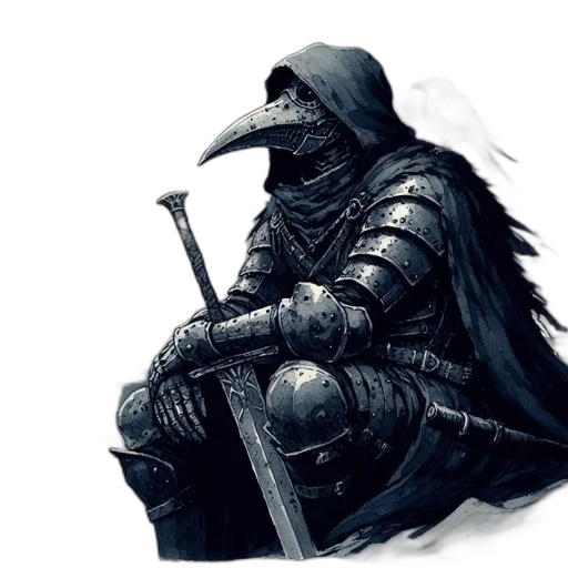 sword, mask, weapon, dragon transparent PNG cut-out