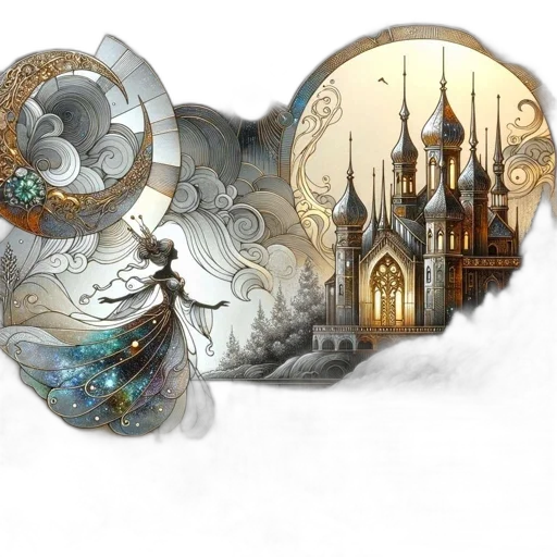 jewelry, crown, concept art, fantasy art transparent PNG cut-out