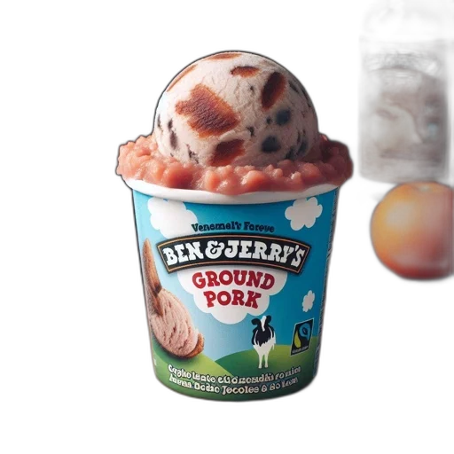 food, 3d render, photorealistic, ben transparent PNG cut-out