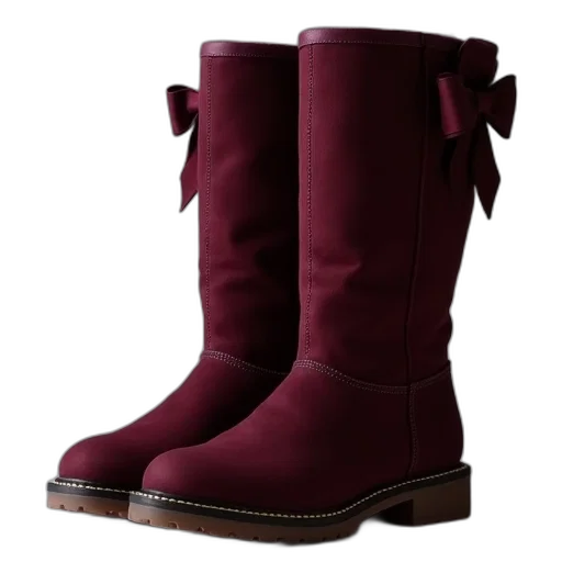 shoes, pair, dark, burgundy transparent PNG cut-out