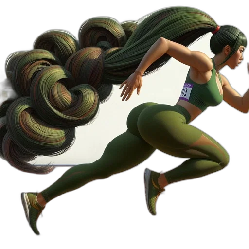 hair, creature, concept art, comic book art transparent PNG cut-out