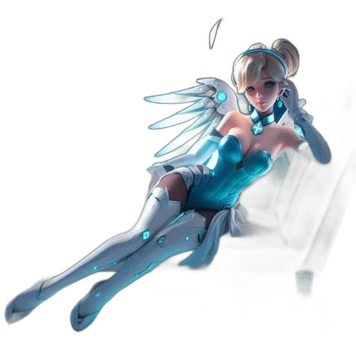 dress, robot, weapon, staff transparent PNG cut-out