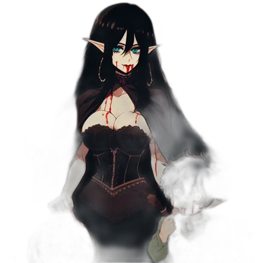 dress, mask, staff, dragon transparent PNG cut-out