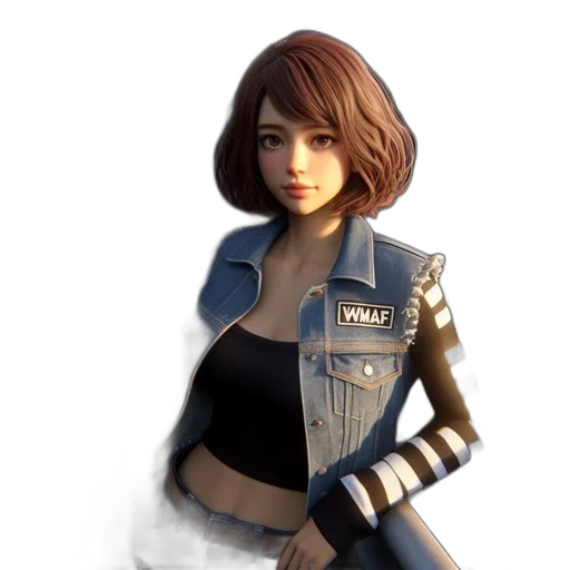 jacket, concept art, 3d render, fantasy art transparent PNG cut-out