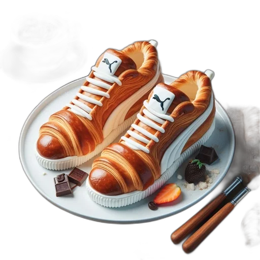 shoes, food, photorealistic, concept art transparent PNG cut-out