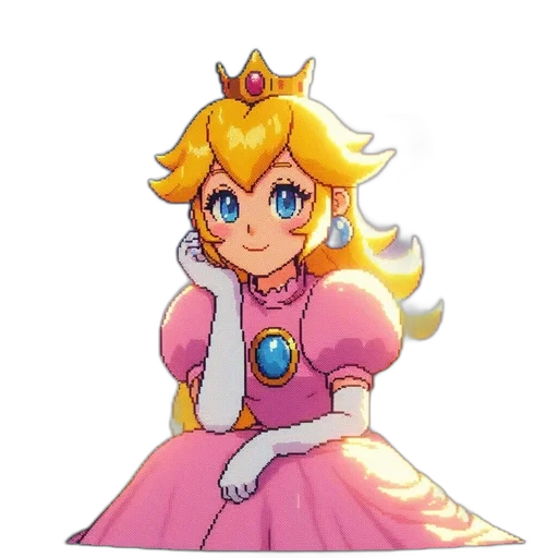 crown, dress, staff, face transparent PNG cut-out