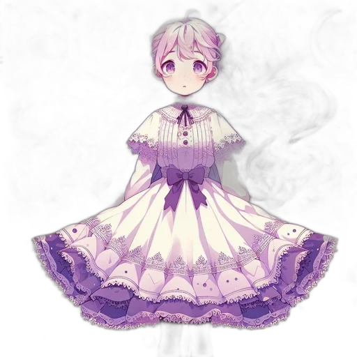 dress, staff, creature, concept art transparent PNG cut-out