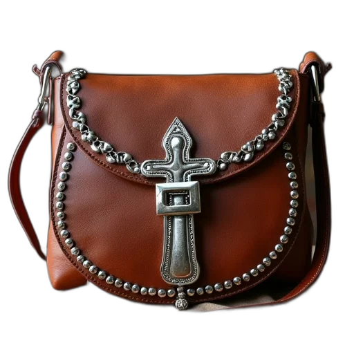 jewelry, cowhide, cross, shoulder transparent PNG cut-out
