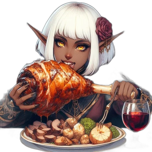 food, dragon, weapon, fantasy art transparent PNG cut-out