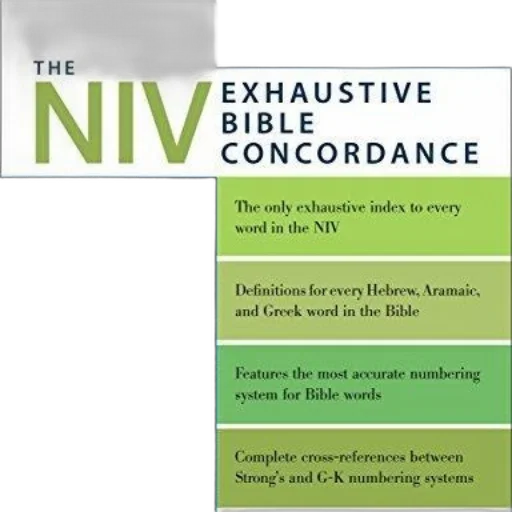 niv, exhaustive, bible, concordance transparent PNG cut-out