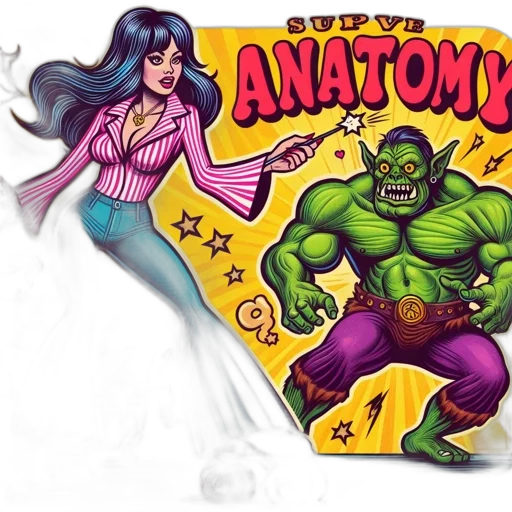 comic book art, concept art, cartoon, fantasy art transparent PNG cut-out