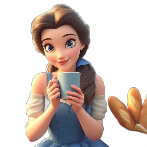dress, face, food, 3d render transparent PNG cut-out