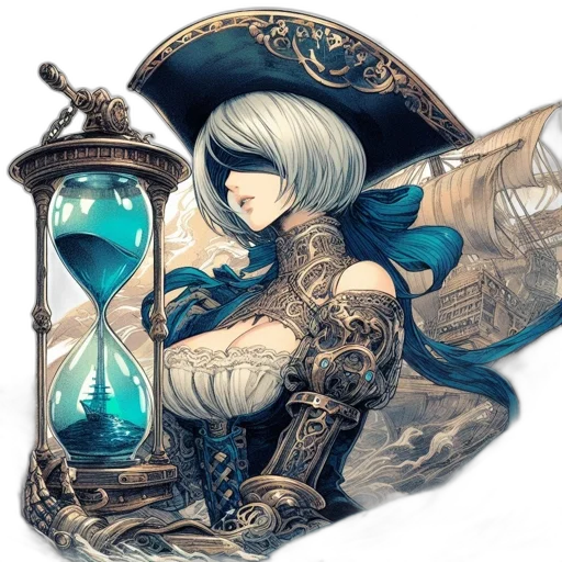 dress, mask, jewelry, staff transparent PNG cut-out