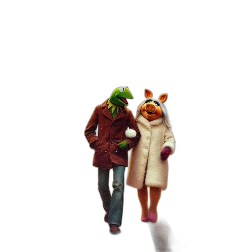 jacket, animal, hat, staff transparent PNG cut-out