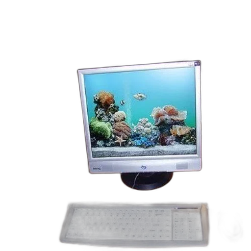 staff, 3d render, underwater, computer transparent PNG cut-out