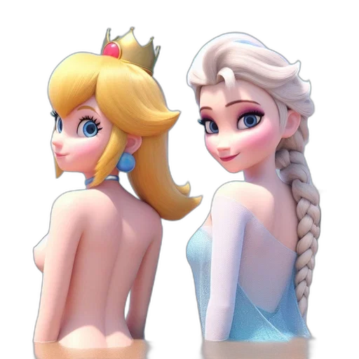 crown, dress, concept art, 3d render transparent PNG cut-out