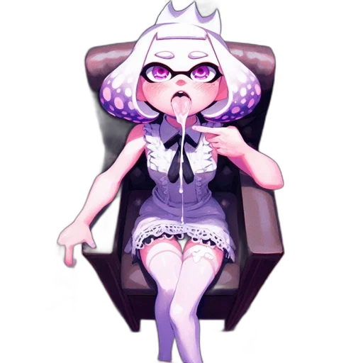 dress, staff, crown, creature transparent PNG cut-out