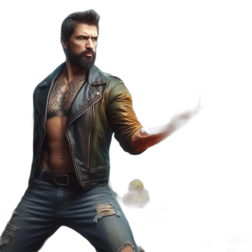 jacket, concept art, 3d render, photorealistic transparent PNG cut-out