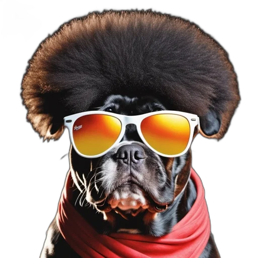 animal, face, jacket, hat transparent PNG cut-out