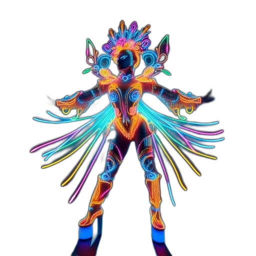 creature, robot, mask, staff transparent PNG cut-out