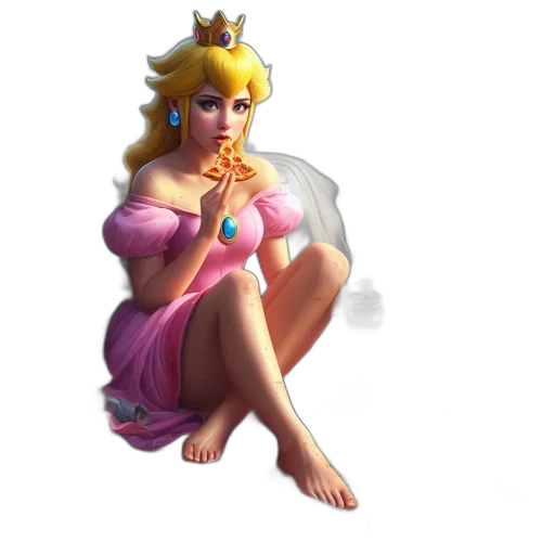 dress, crown, staff, concept art transparent PNG cut-out