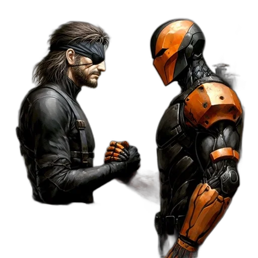 comic book art, concept art, cyberpunk, pixel art transparent PNG cut-out