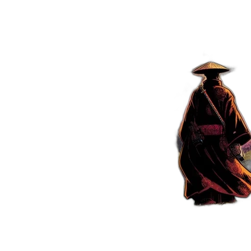 hat, umbrella, jacket, staff transparent PNG cut-out