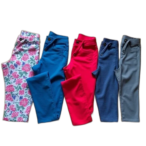 colorful, blue, collection, six transparent PNG cut-out