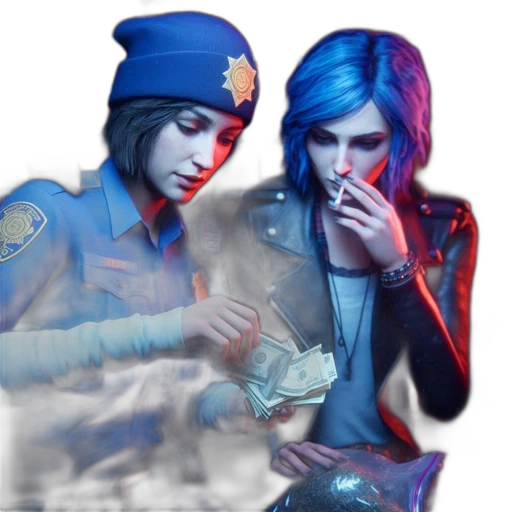 cyberpunk, concept art, vaporwave, photorealistic transparent PNG cut-out