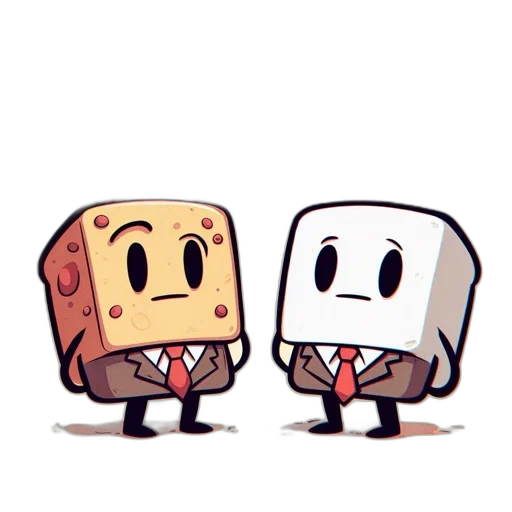robot, food, pixel art, concept art transparent PNG cut-out