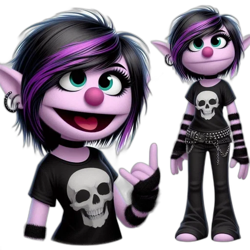 creature, cartoon, concept art, 3d render transparent PNG cut-out