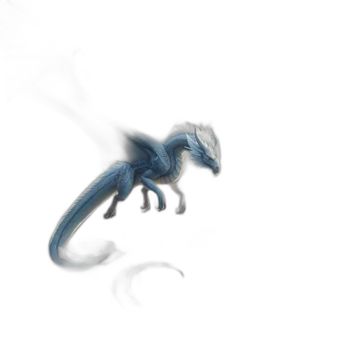 dragon, creature, animal, staff transparent PNG cut-out
