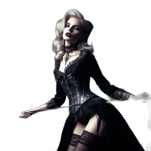 dress, concept art, fantasy art, photorealistic transparent PNG cut-out