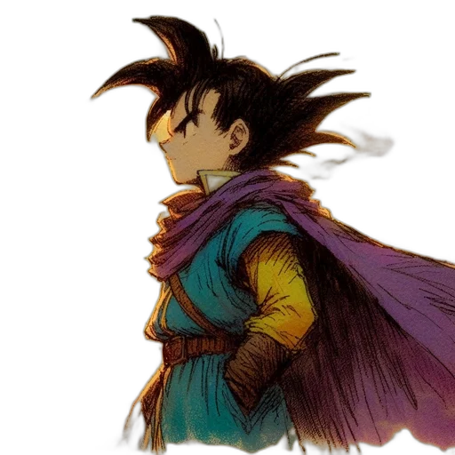 dragon, jacket, staff, concept art transparent PNG cut-out
