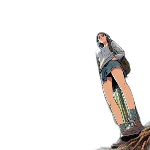 sword, robot, weapon, hair transparent PNG cut-out