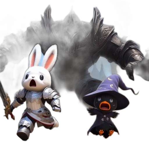 concept art, fantasy art, 3d render, pixel art transparent PNG cut-out