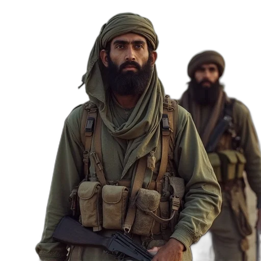 taliban, militants, stand, together transparent PNG cut-out