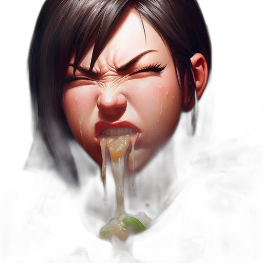 face, food, staff, photorealistic transparent PNG cut-out